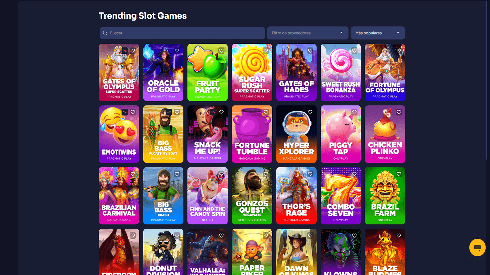 Juegos de tragamonedas de moda en Reybets Casino en Perú