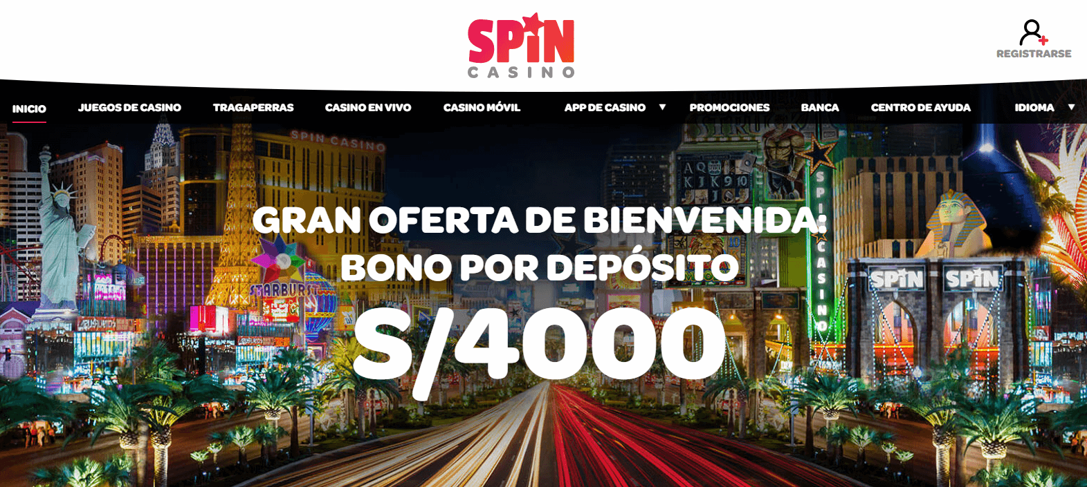Spin Casino – Deposito Minimo de S40